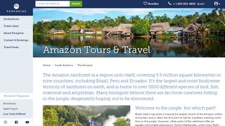 
                            8. Amazon Tours & Travel | Peregrine Adventures US