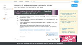 
                            6. amazon web services - How to login with AWS CLI using …