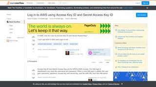 
                            9. amazon web services - Log in to AWS using Access Key ID ...