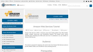 
                            9. Amazon Web Services Tutorial - tutorialspoint.com