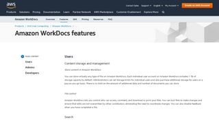 
                            5. Amazon WorkDocs features - Amazon Web Services (AWS)