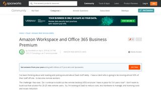 
                            7. Amazon Workspace and Office 365 Business Premium - Amazon Web ...