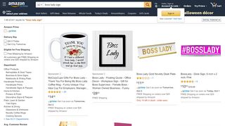 
                            9. Amazon.com: boss lady sign