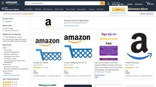 
                            3. Amazon.com: create account