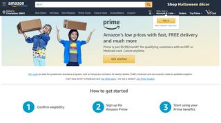 
                            1. Amazon.com discounted Prime program