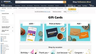 
                            2. Amazon.com Gift Cards