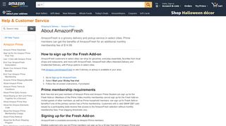 
                            1. Amazon.com Help: About Amazon Prime Fresh