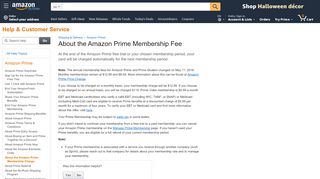 
                            2. Amazon.com Help: About the Amazon Prime Membership ...