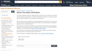 
                            4. Amazon.com Help: About Two-Step Verification