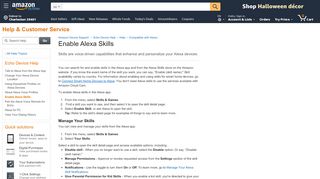 
                            3. Amazon.com Help: Enable Alexa Skills