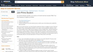 
                            1. Amazon.com Help: Join Prime Student