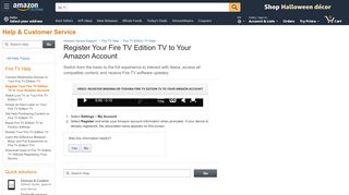 
                            4. Amazon.com Help: Register Insignia or Toshiba Fire TV ...