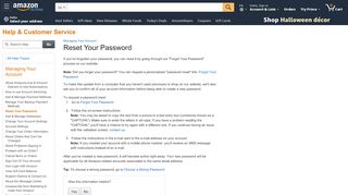 
                            1. Amazon.com Help: Reset Your Password