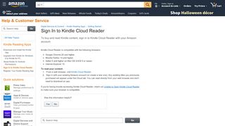 
                            2. Amazon.com Help: Sign In to Kindle Cloud Reader