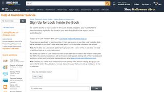 
                            2. Amazon.com Help: Sign Up for Look Inside