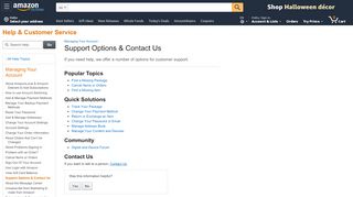 
                            8. Amazon.com Help: Support Options & Contact Us