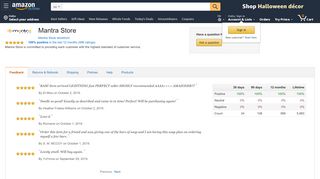 
                            5. Amazon.com Seller Profile: Mantra Store