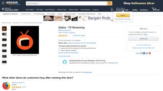 
                            9. Amazon.com: Zattoo - TV Streaming: Appstore for …