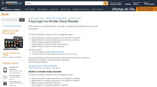 
                            3. Amazon.com.br Ajuda: Faça login no Kindle Cloud Reader