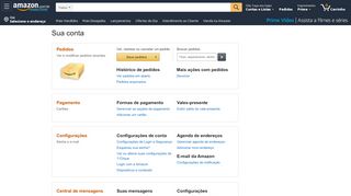 
                            2. Amazon.com.br - Sua conta