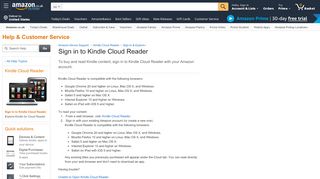 
                            8. Amazon.co.uk Help: Sign in to Kindle Cloud Reader