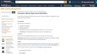 
                            5. Amazon.de Hilfe: Amazon Alexa App herunterladen