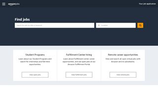 
                            5. Amazon.jobs: Help us build Earth's most customer-centric company.