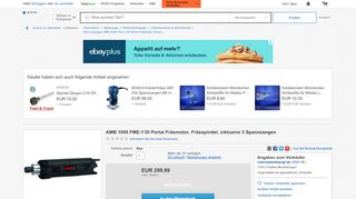 
                            9. AMB 1050 FME-1 DI Portal Fräsmotor, Frässpindel, inklusive 3 ... - eBay