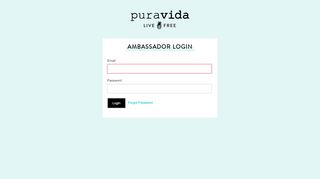 
                            4. Ambassador Login - Pura Vida Bracelets Affiliate Program