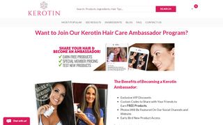 
                            5. Ambassador Sign Up – Kerotin