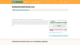 
                            9. Amberkarmatrimonial (Amberkarmatrimonial.com ...