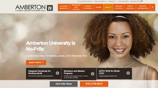 
                            6. Amberton University | Affordable, Flexible Education Designed for Adults