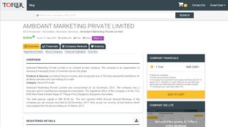 
                            8. Ambidant Marketing Private Limited - Financial Reports ...