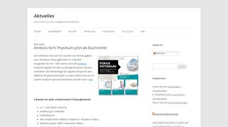 
                            4. Amboss für's Physikum jetzt als Buchreihe! | Aktuelles