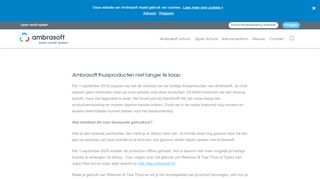 
                            4. Ambrasoft thuisproducten niet langer te koop - …