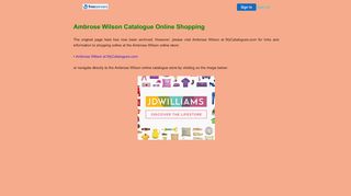 
                            9. Ambrose Wilson Online Catalogue Store - Make Big Savings ...