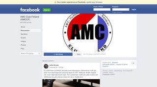 
                            9. AMC Club Finland (AMCCF) Public Group | Facebook