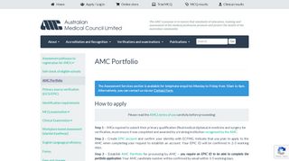 
                            4. AMC Portfolio - Australian Medical Council