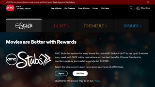 
                            2. AMC Stubs - Collect Memories. Get Rewards. - AMC Theatres