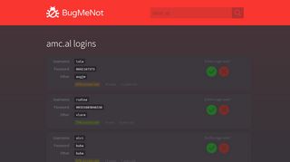 
                            8. amc.al passwords - BugMeNot