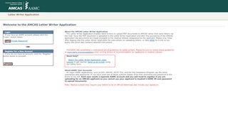 
                            4. AMCAS Letter Writer Application - AAMC