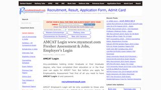 
                            5. AMCAT Login www.myamcat.com Fresher Assessment & Jobs ...