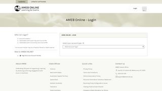 
                            6. AMEB Online - Login - AMEB Online - Learning & Exams