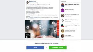 
                            5. AMEB Victoria - Are you registered as an AMEB Connect... | Facebook