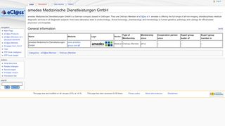 
                            8. amedes Medizinische Dienstleistungen GmbH - wiki.eclass.eu