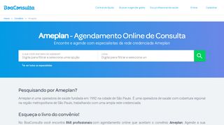 
                            9. Ameplan - Agendamento Online | BoaConsulta