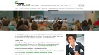 
                            10. Ameren Corporation - Shareholder Services - …