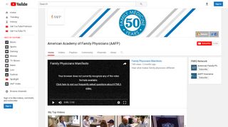 
                            8. American Academy of Family Physicians (AAFP) - …