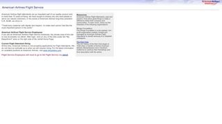 
                            3. American Airlines Flight Service - Login