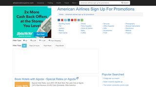 
                            8. American Airlines Sign Up For Promotions